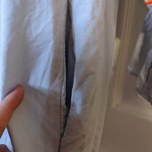 Free People Pale Blue Boho Embroidered Off Shoulder Neckline Mini Dress - XS - Picture 7 of 11